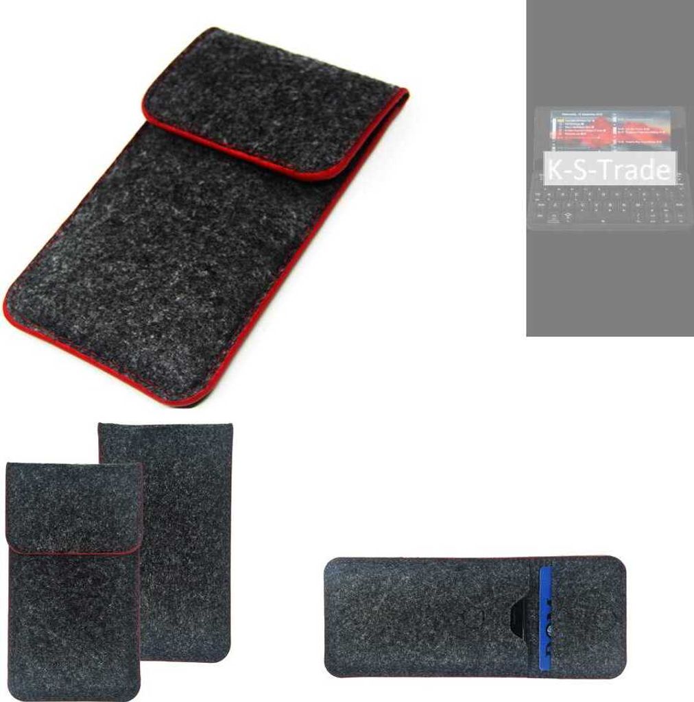 K-S-Trade Handy Schutz Hülle kompatibel mit Planet Computers Cosmo Communicator Schutzhülle Handyhülle Filztasche Pouch Tasche Case Sleeve