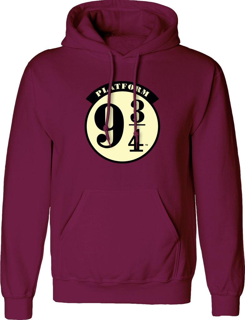 Uni Sweater mit Kapuze Harry Potter Platform 9 and 3 Quarters Burgunderrot - S