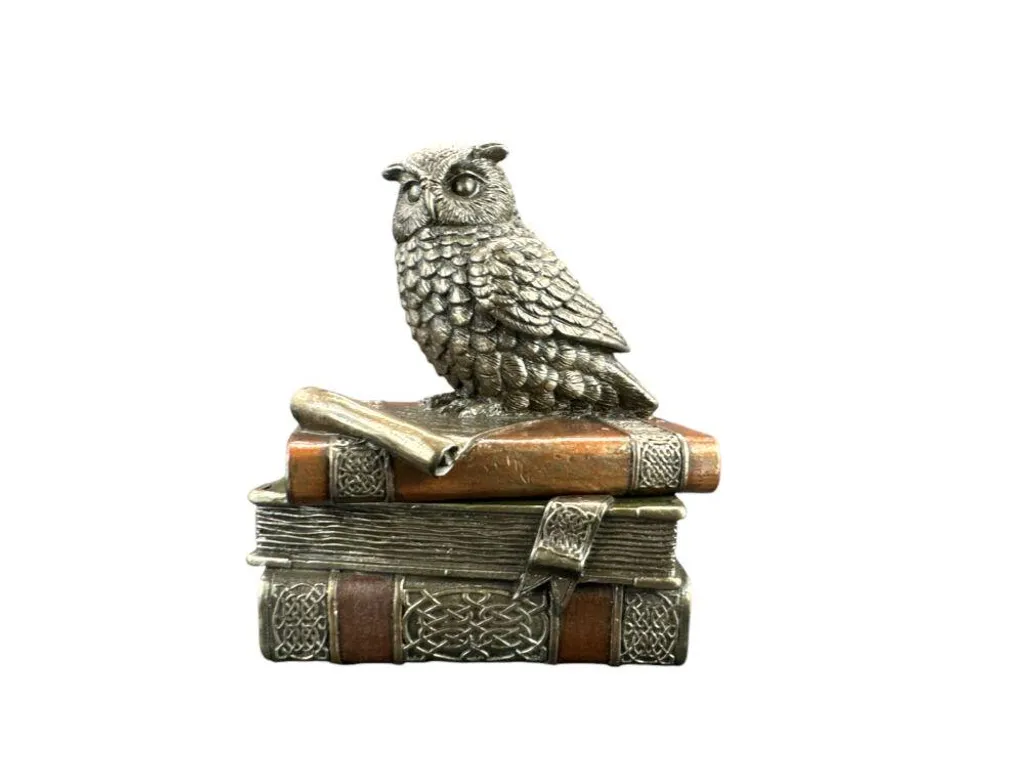 Rangement bijoux chouette : cachette élégante et sécurisée - Veronese 11 cm
