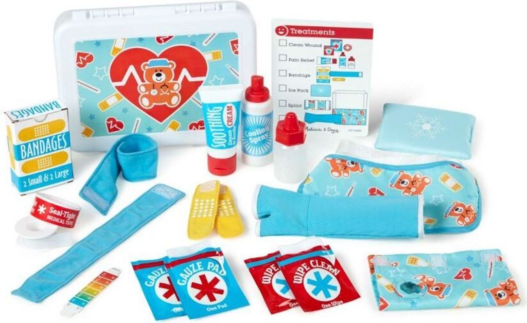 Melissa & Doug Erste-Hilfe-Koffer Spielset mit Zubehör - Arztkoffer