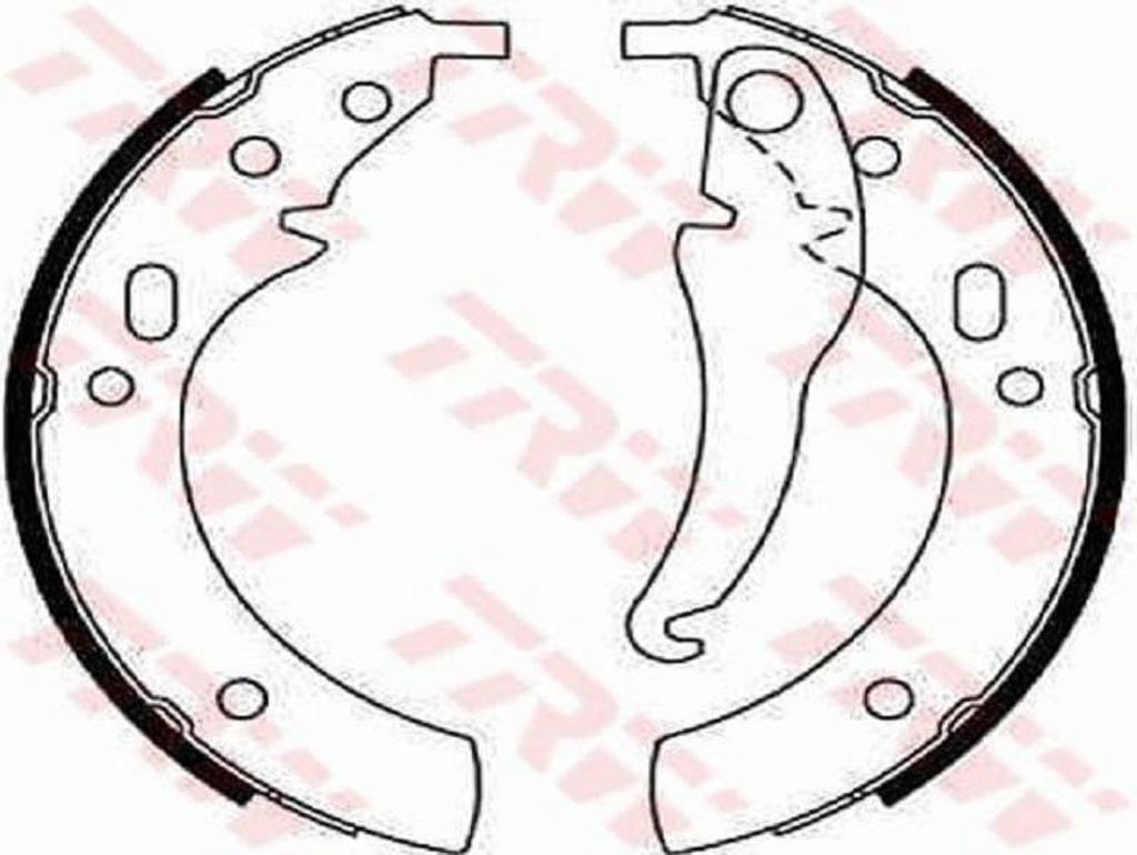 TRW Bremsbackensatz Trommelbremse Hinten für BMW 3 Limousine (E30) 250mm GS8094