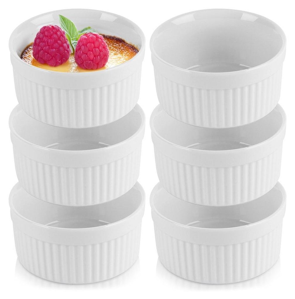 Ciotole da forno in Vetroceramica bianche 260 ml 6 pz. Immagine del prodotto 