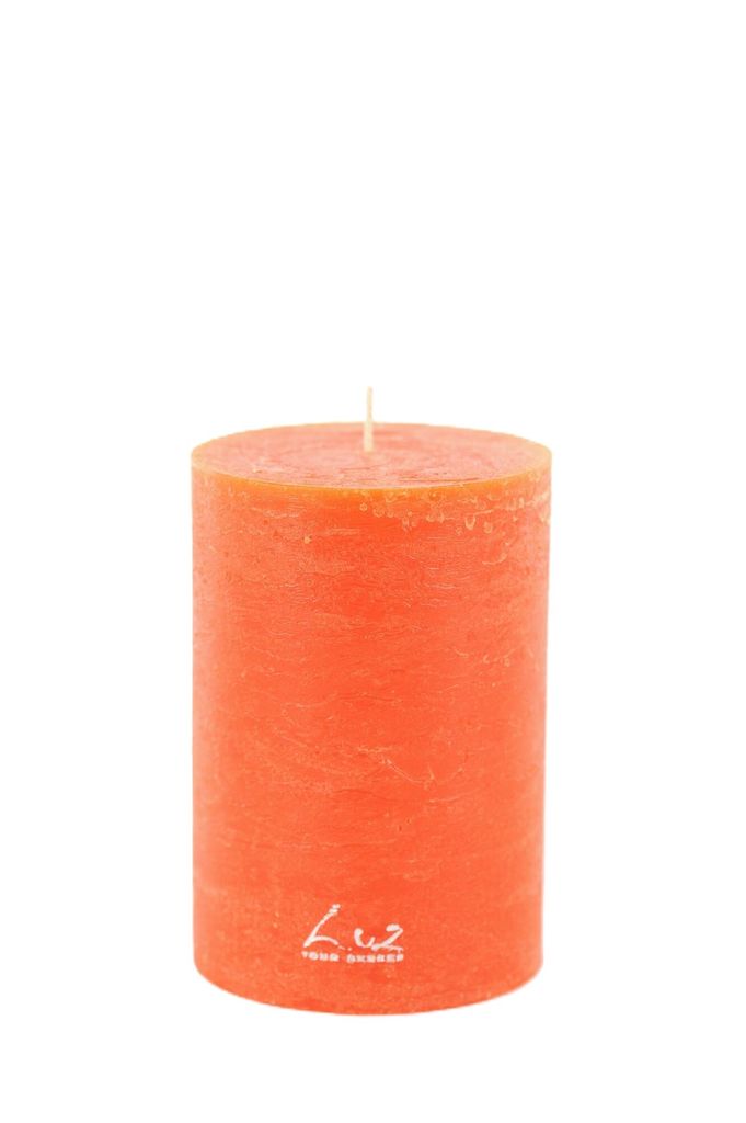Rasteli Luz Your Kerze Zylinder Orange D 9cm H 13cm