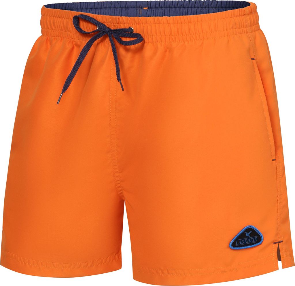 Ladeheid Herren Badehose Badeshorts Beachshorts Schwimmhose LAZA1003 (Orange Kobalt, 5XL)