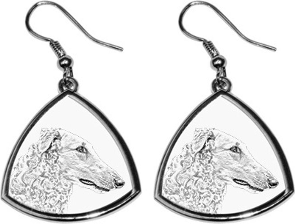 Barsoi, Russischer Jagdwindhund, Barzaia - Hund Ohrringe, hängende Ohrringe mit Bild, personalisierter Schmuck mit dem Aufdruck der Marke Art-Dog