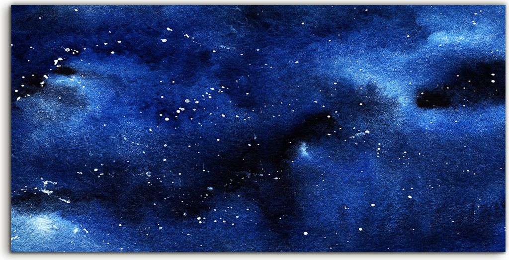 Coloray Acrylbild 120x60 Wandbild Acrylbilder Ein klastischer Sternenhimmel Wolken