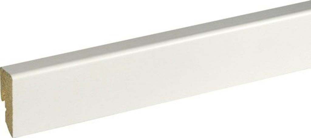 SKANDOR Sockelleiste SU047L weiß foliert 2500 x 40 x 16 mm Produktbild 