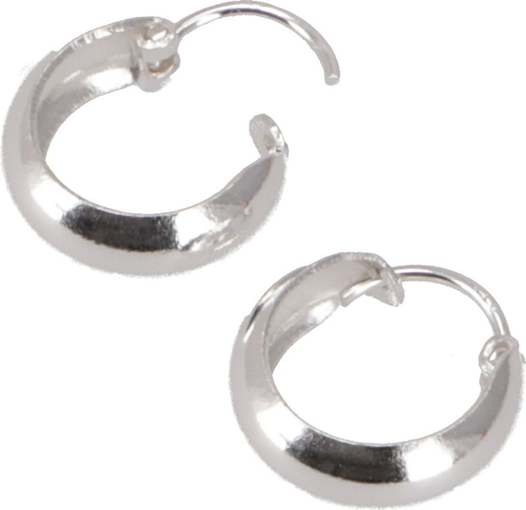 Silbercreolen, Creolen - 3/1,2 cm, Silber-Farben, SterlingSilber, Silberohrringe