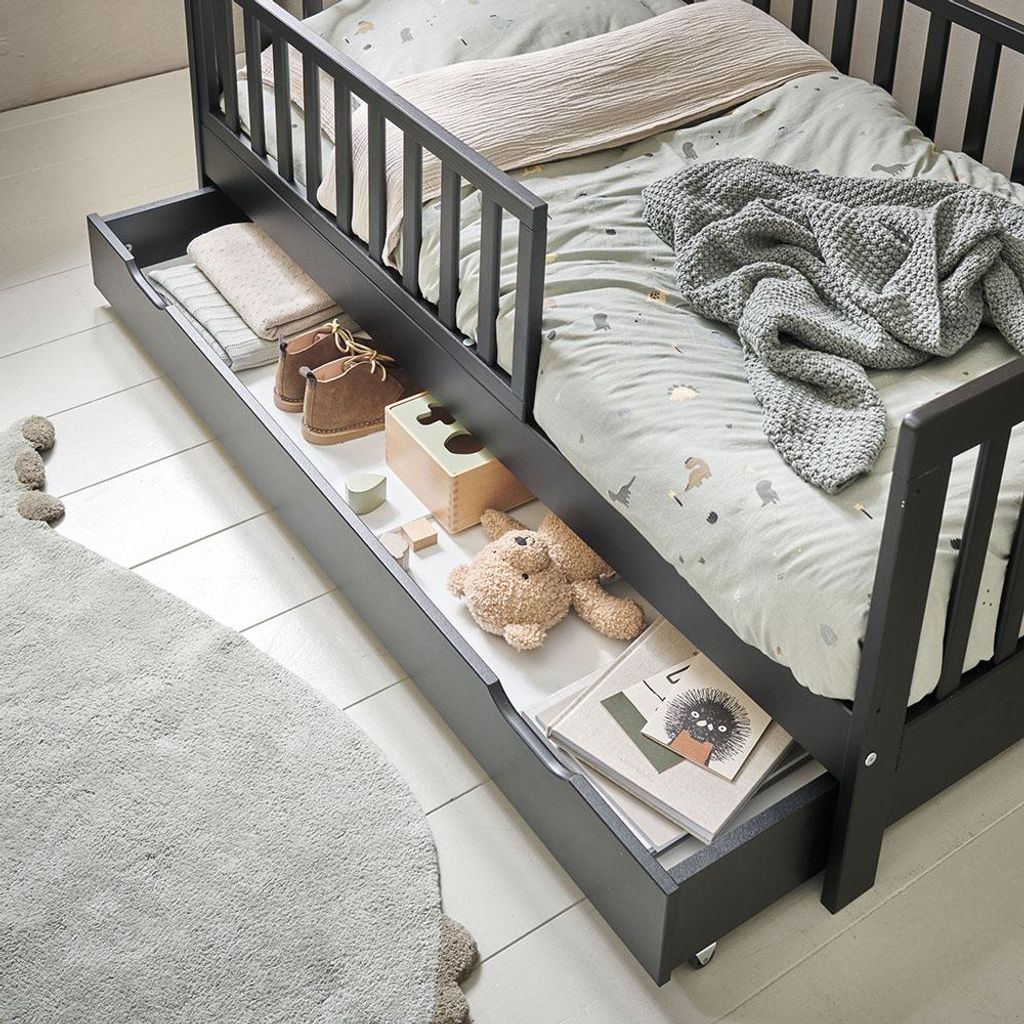 Petite Amélie Schublade für Kleinkinderbett Plume - Schwarz Produktbild 