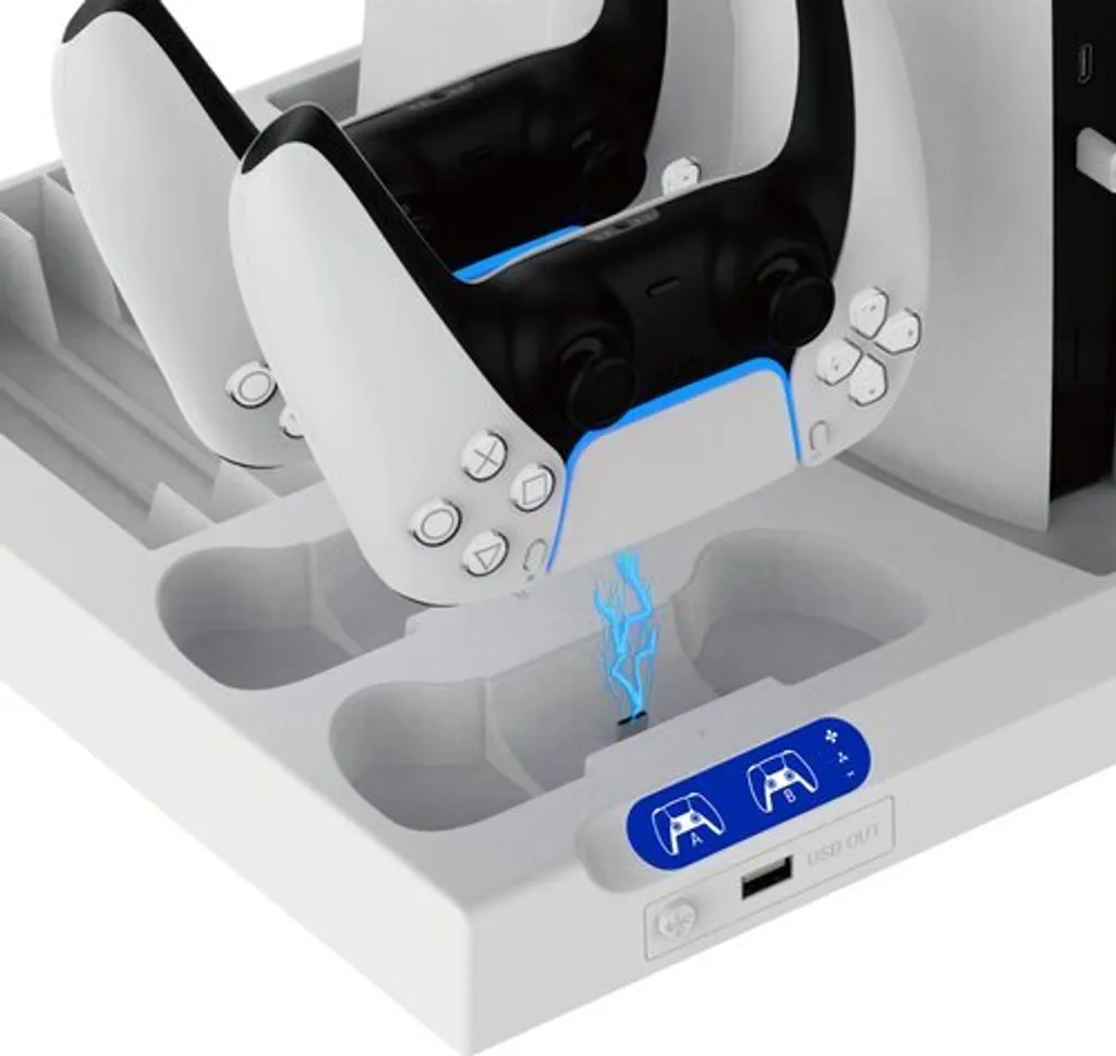 Évitez la Surchauffe PS5 avec ce Support de Charge iPega pour Manettes Noir - 5