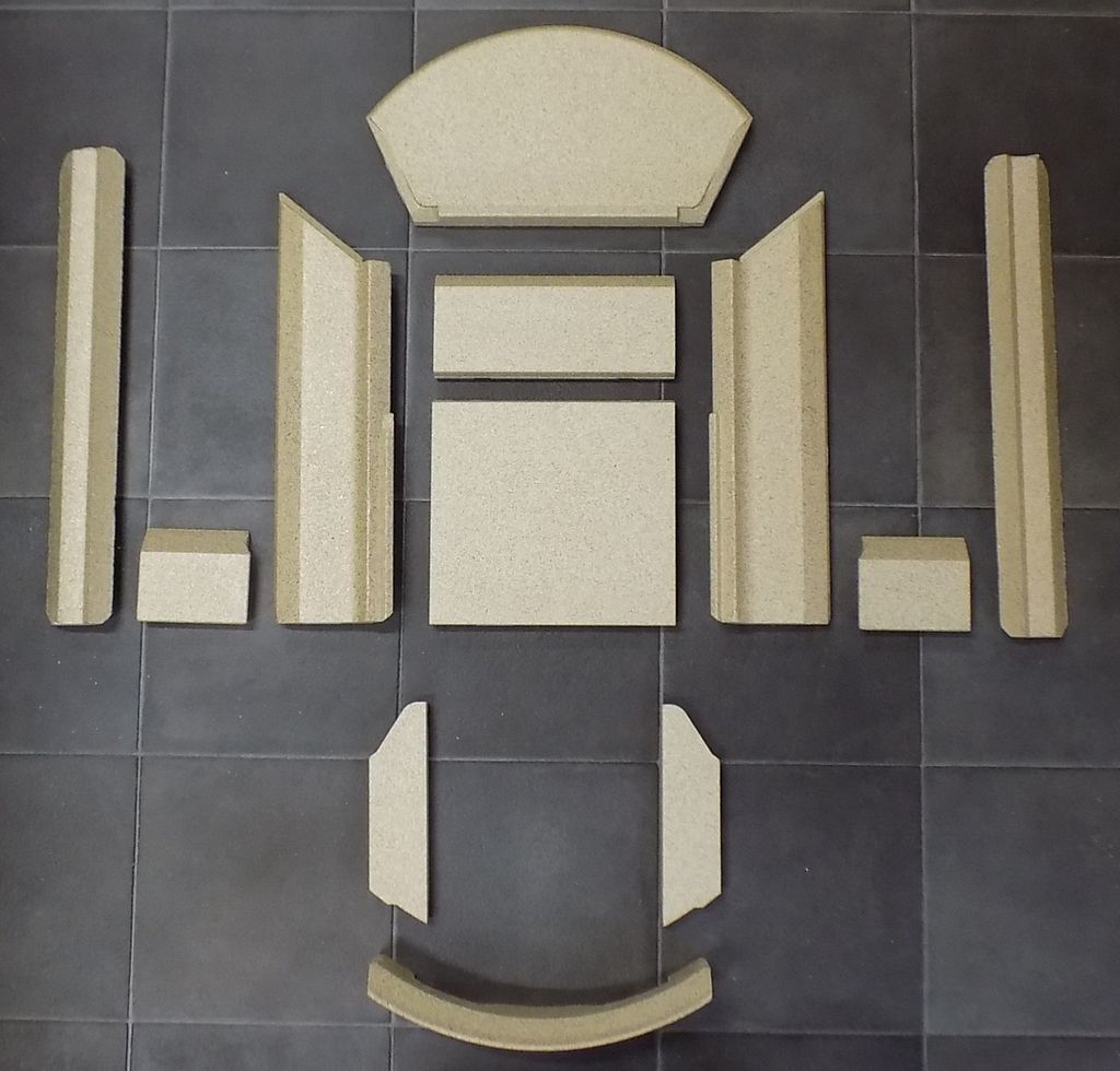 Feuerraumauskleidung passend für Lotus Liva 2G Kaminofen Ersatzteil Brennraum