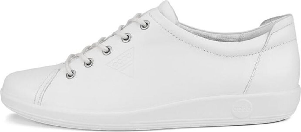 Ecco Soft 2.0 Veterschoenen Laag - Wit - Maat 40