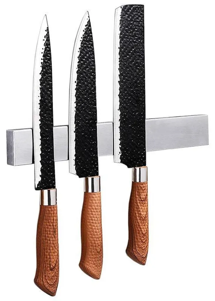 Barre aimantée pour couteaux de cuisine en acier inoxydable 40cm