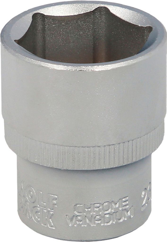 Steckschlüssel 1/2" Sechskant 23 mm.