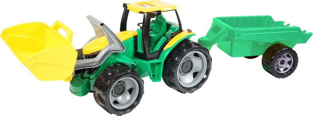 Tracteur Lena avec godet et remorque Image du produit 