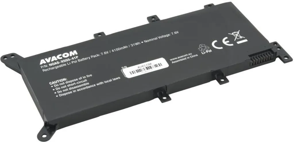 Batterie Li-Pol 4100mAh pour réparer NOAS-X555-41P usée