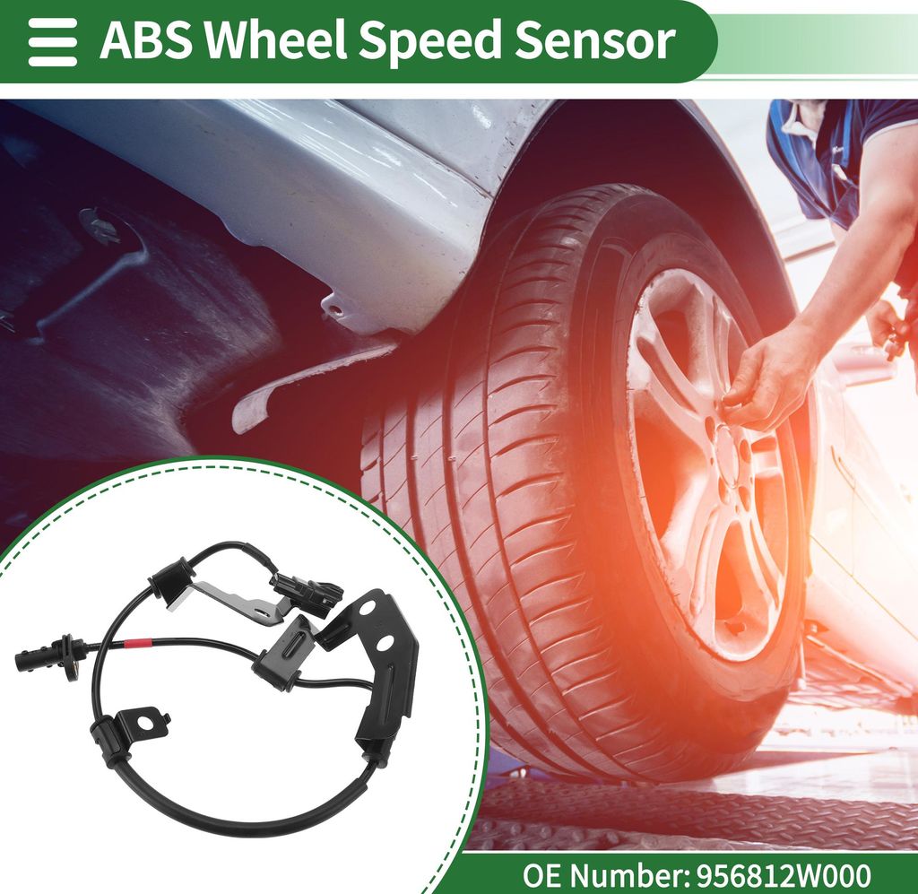 ABS Radgeschwindigkeitssensor ABS Sensor Set Nr.956812W000 für Hyundai Santa Fe 2013-2017 1 Stück Rechts Hinten