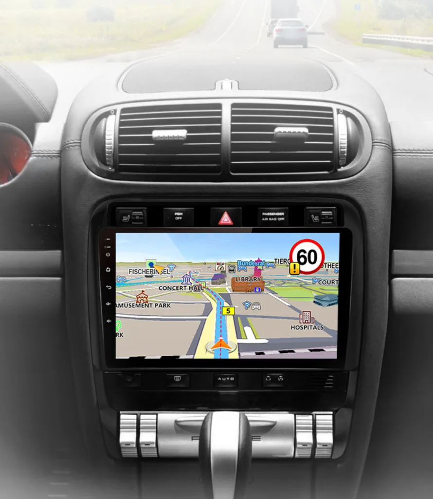 Station Multimédia Android GPS et CarPlay pour Porsche Cayenne 1 9PA