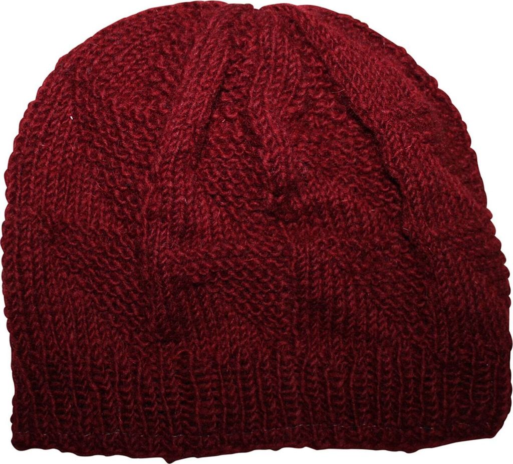 Wollmütze - rot - warme Strickmütze