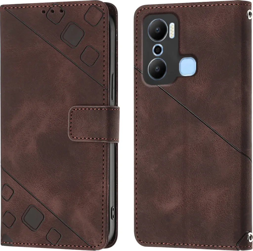 Custodia Portafoglio Marrone Infinix Note 20I X665E | Look Casual