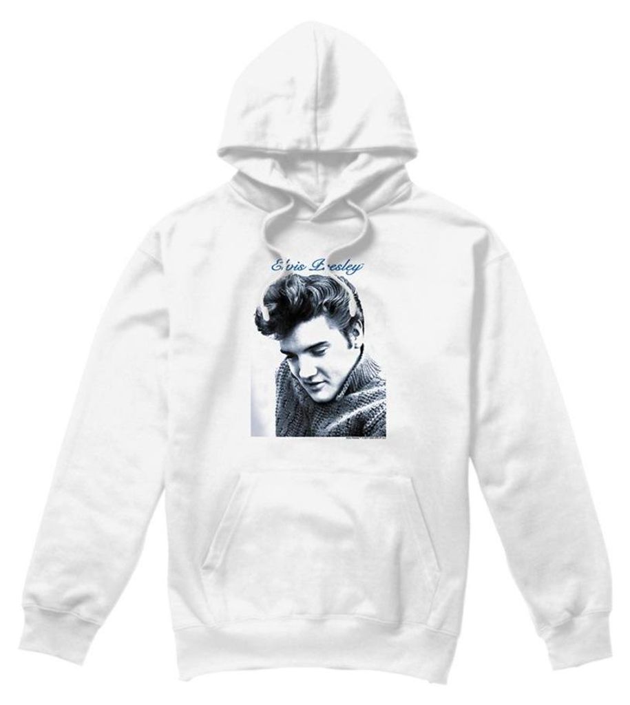 Elvis Presley - Kapuzenpullover für Herren/Damen Uni TV33048 (S) (Weiß)