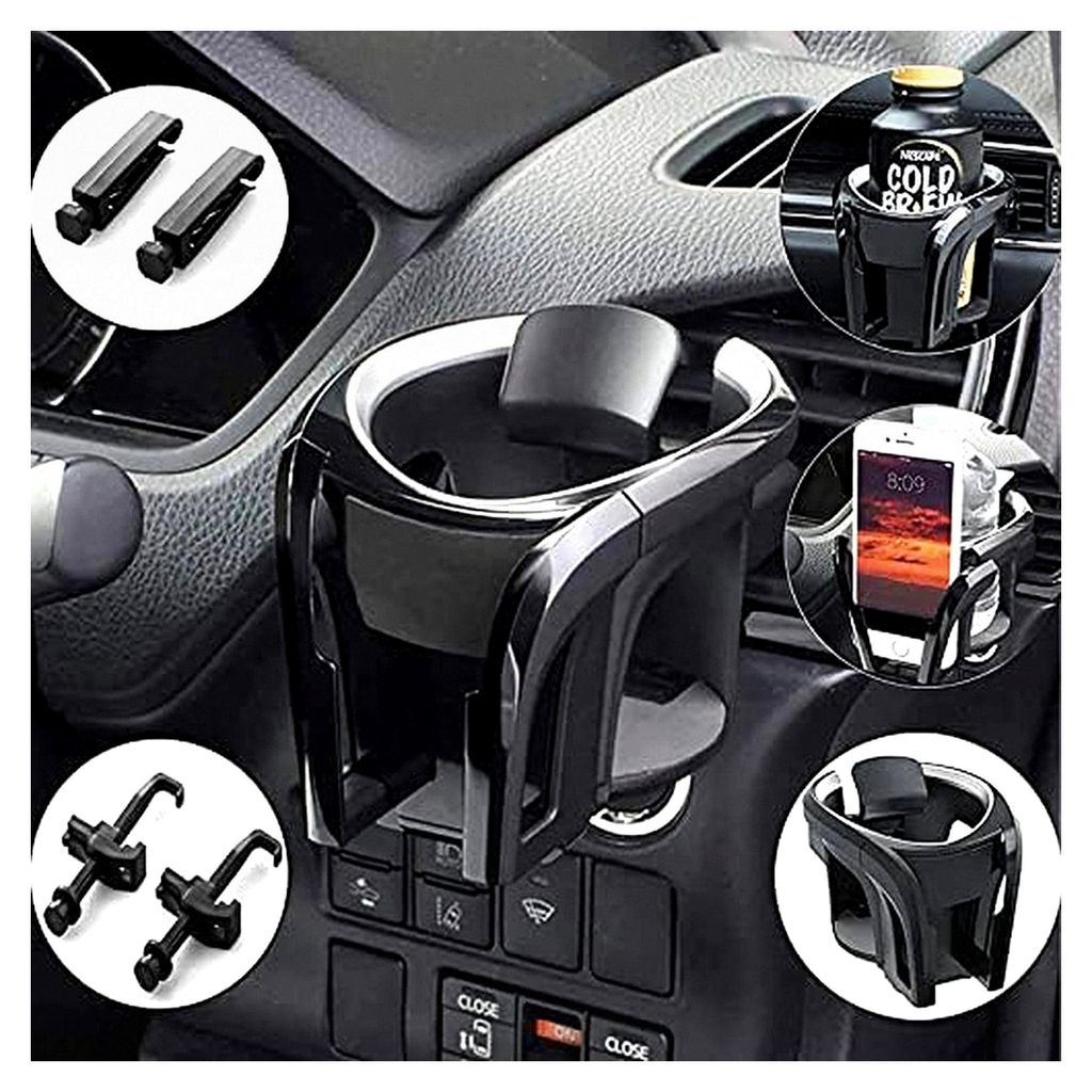 2 in 1 Universal Auto Becherhalter und Getränkehalter mit Handyhalterung