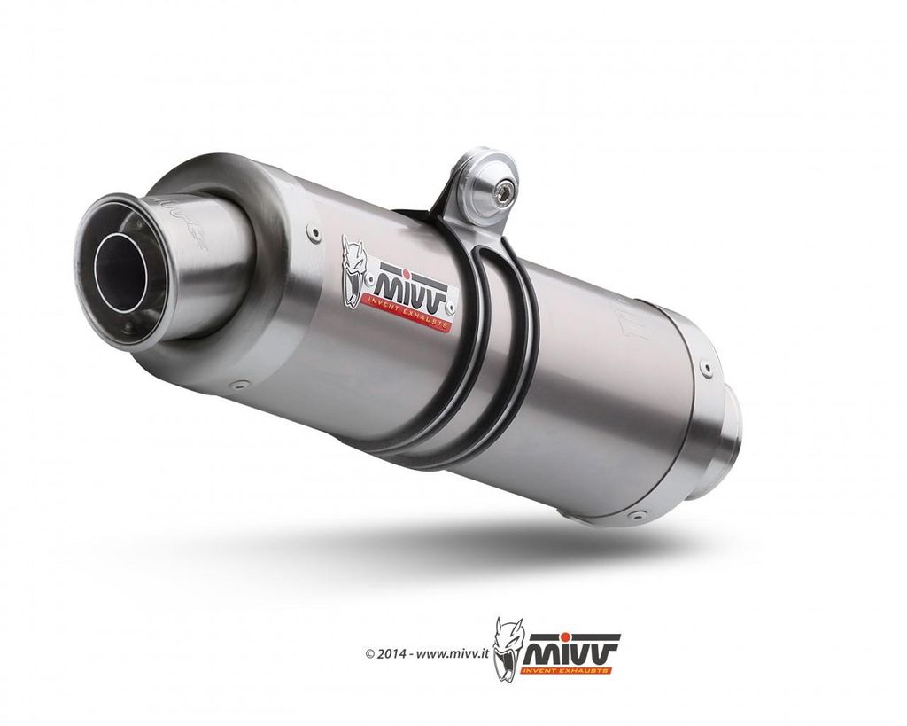 MIVV GP Schwarz Slip-on Dual Auspuff genehmigt für HONDA FMX 650