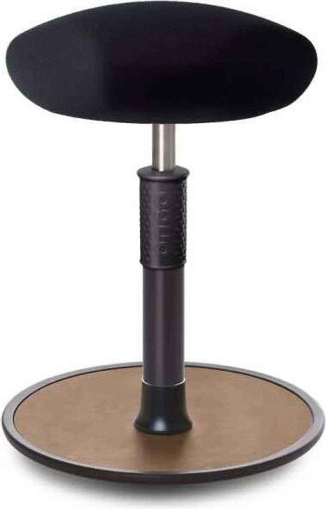 Sitz- Stehhocker Free Regular Triangel Gestrick schwarz schwarz /Natur.