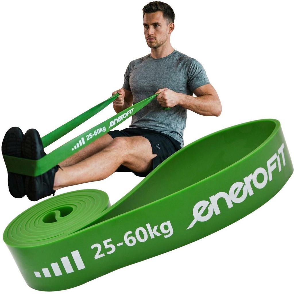 POWER BAND – GUMMIBAND 25–60 kg, GRÜN, ENERO FIT