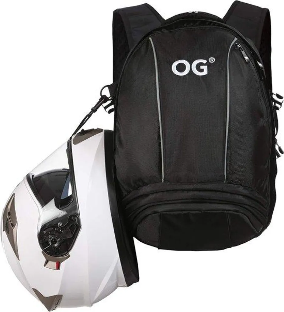 Sac à dos de moto noir 24L rigide pour casque et accessoires de route