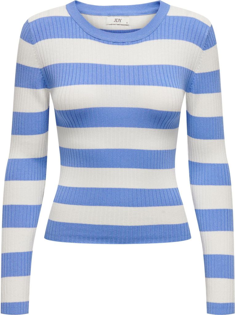 JDY Gestreifter Langarm Strickpullover Striped Oberteil Knit Sweater JDYPLUM Größe: XL