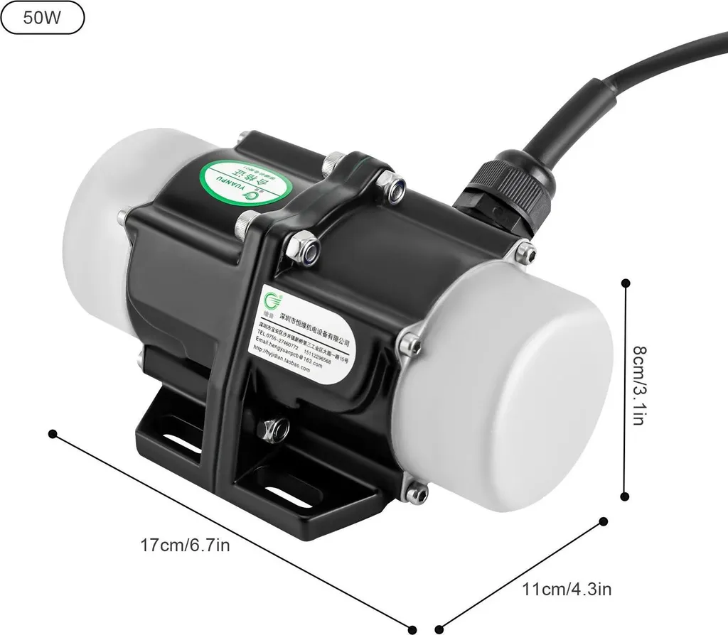 Motore Scuotitore 50W 220V per Vagli e Intonaco | IP65 3000 Giri