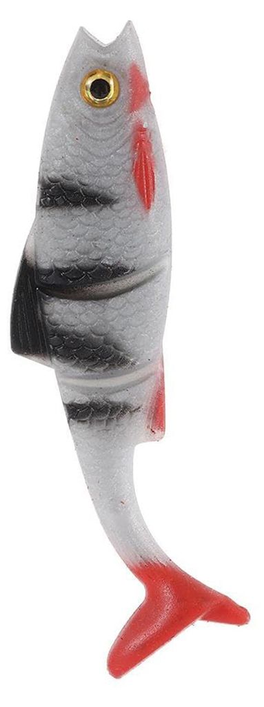 1/2/3 Stück 8 cm weiche künstliche Köder mit Paddelschwanz aus Silikon, bionische Schwimmköder mit realistischen 3D-Augen, geeignet für Süß-...