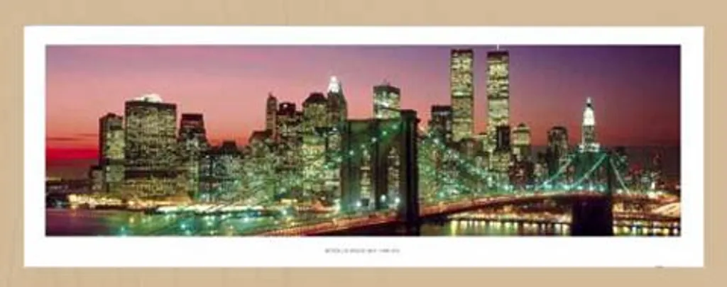Offerta Quadro New York Manhattan at Night Berenholtz Cornice Rovere