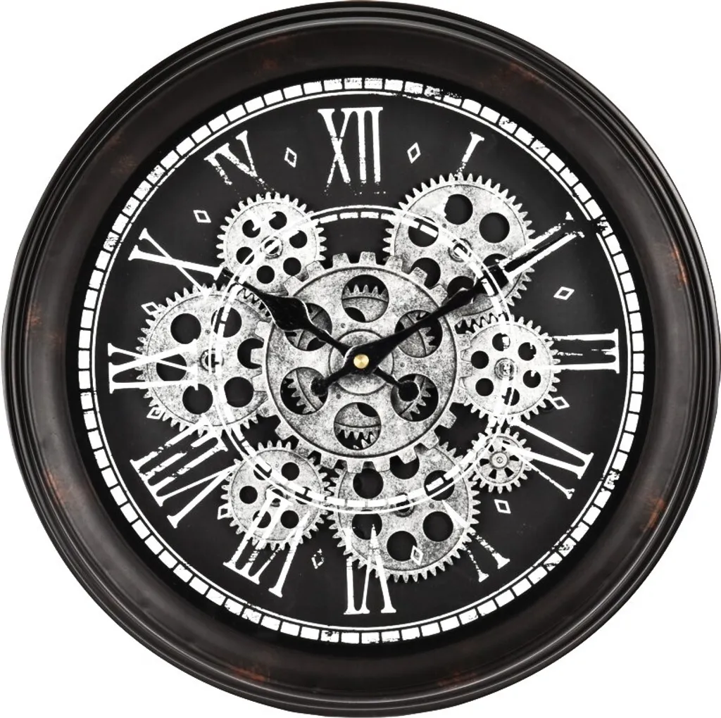Horloge murale style loft noire silencieuse : fini le tic-tac gênant
