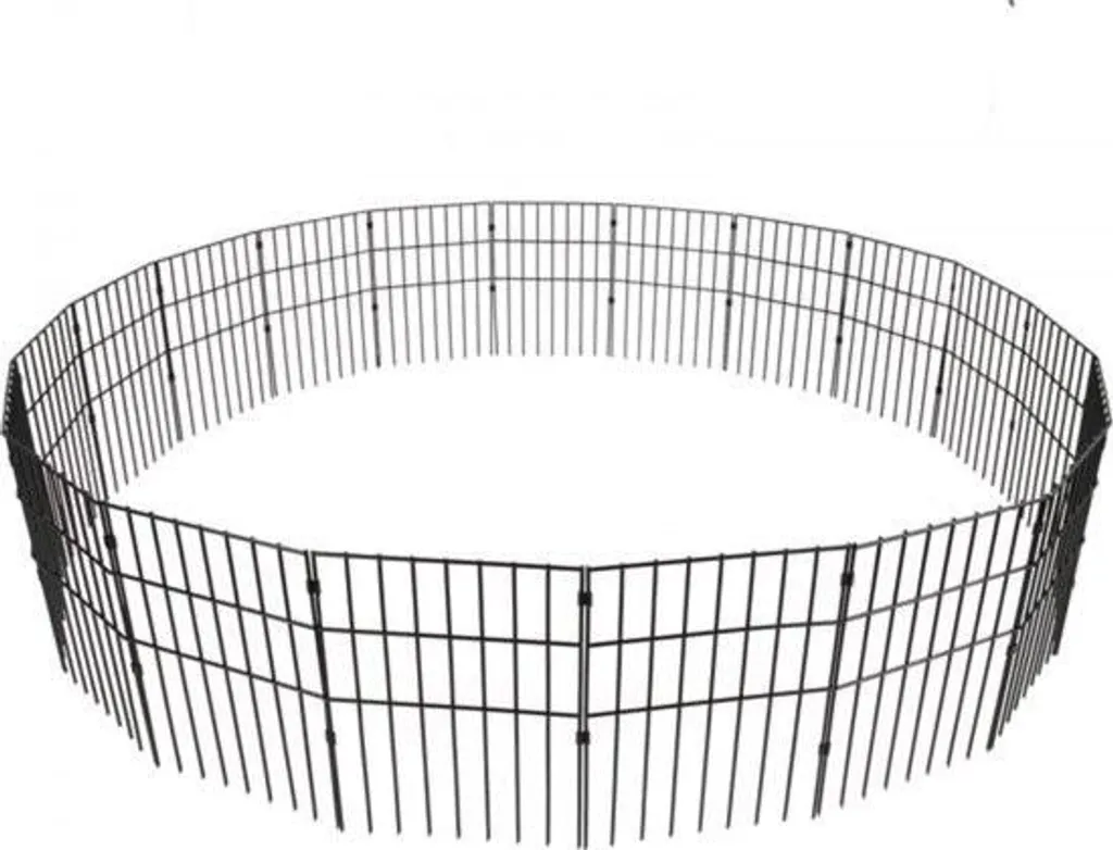 Clôture jardin anti-corrosion 44x33 cm en acier pour bordures durables