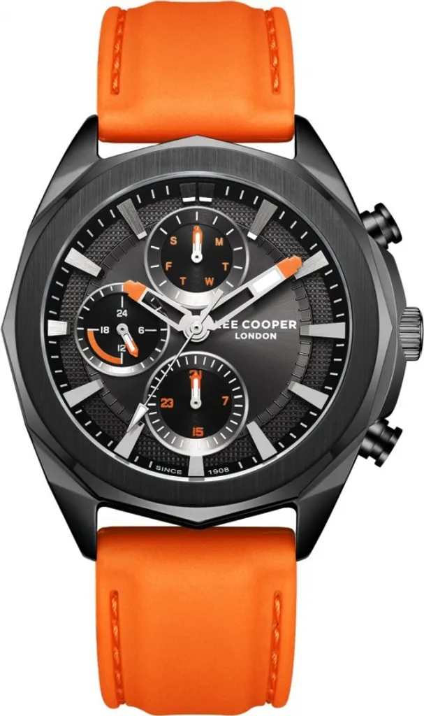 Montre de Sport Orange pour Homme Lee Cooper LC07990.068 Fashion