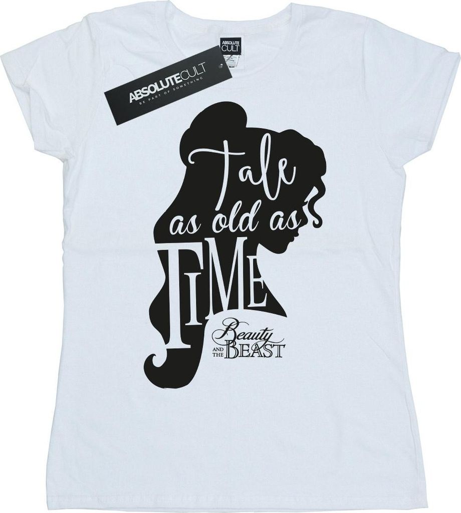 Disney - "Tale As Old As Time" T-Shirt für Damen BI47594 (S) (Weiß)