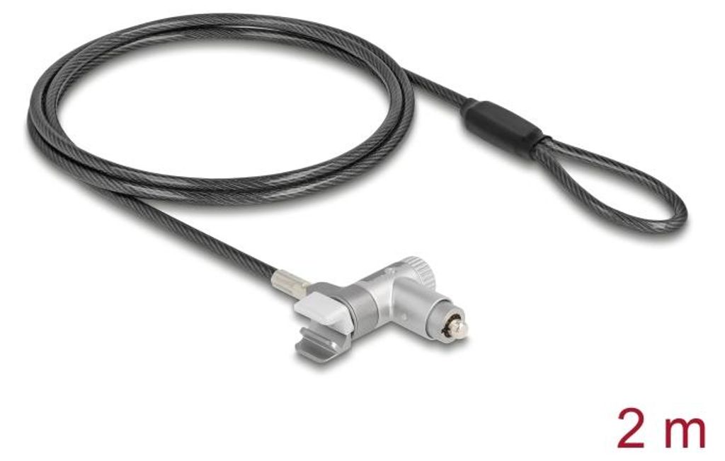 Navilock Laptop Schloss fьr MacBook Pro 2021 - 2024 (14?/16?) 2 m schwarz
