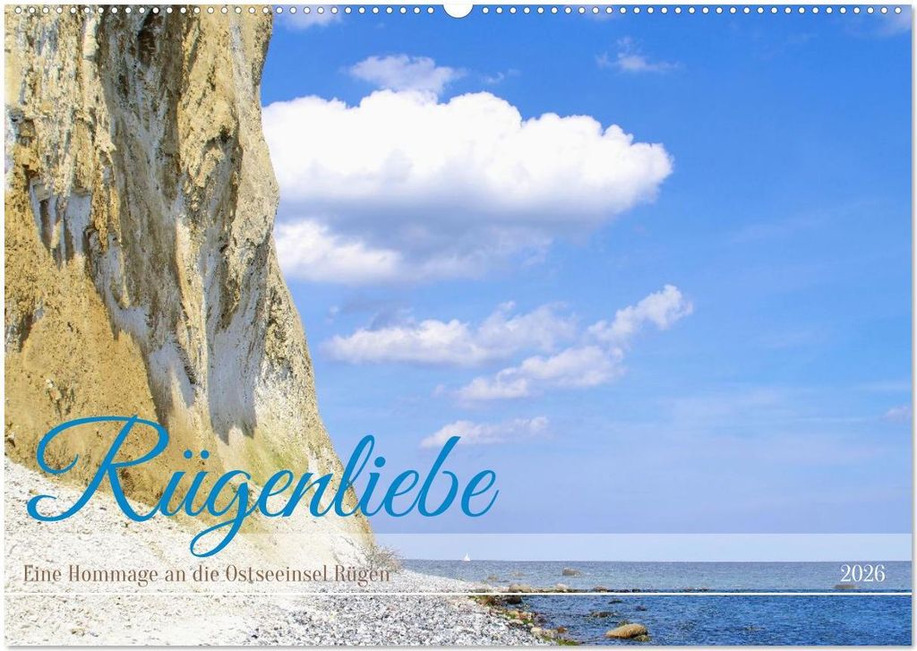 Rügenliebe - Eine Hommage an die Ostseeinsel Rügen (Wandkalender 2026 DIN A2 quer), CALVENDO Monatskalender