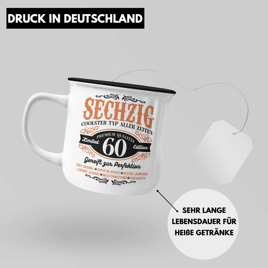 Lustige 60. Geburtstags-Tasse Mit Spruch – „Beruhigt Euch, Nicht Jeder Kann Mit 60 So Aussehen“ | Geschenkidee