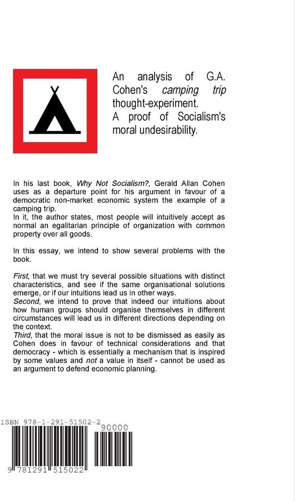 Why Not Socialism - Against G.A. Cohen's defence of socialism's feasibility and desirability