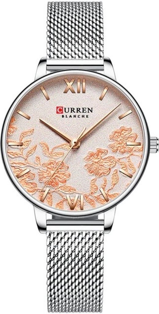 Elegante CURREN Flowers Damenuhr in Silber – Stilvoll & Hochwertig KP6210