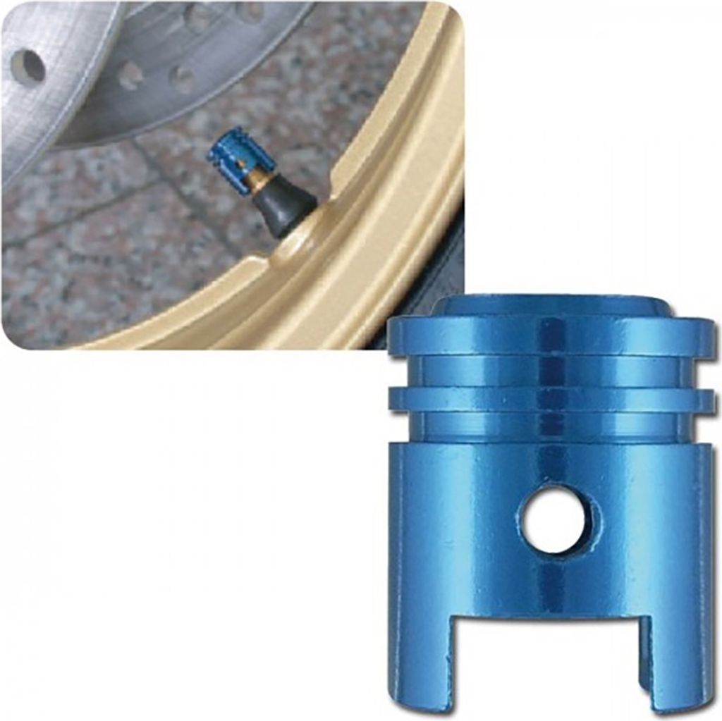 Universal Ventilkappenset Kolben blau