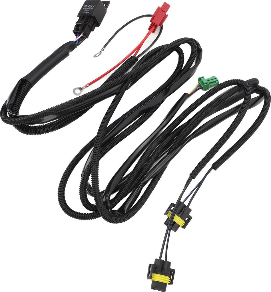 Verkabelungssatz für Nebelscheinwerferschalter, Kabelbaum mit 40-A-Relais für Land Cruiser RAV4 Corolla Yaris Highlander DC12V