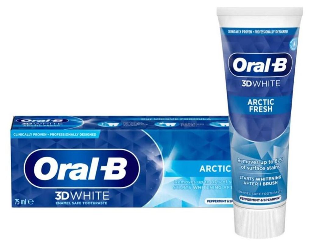 Dentifricio Oral B 3D White Artic Fresh 75 ml Immagine del prodotto 