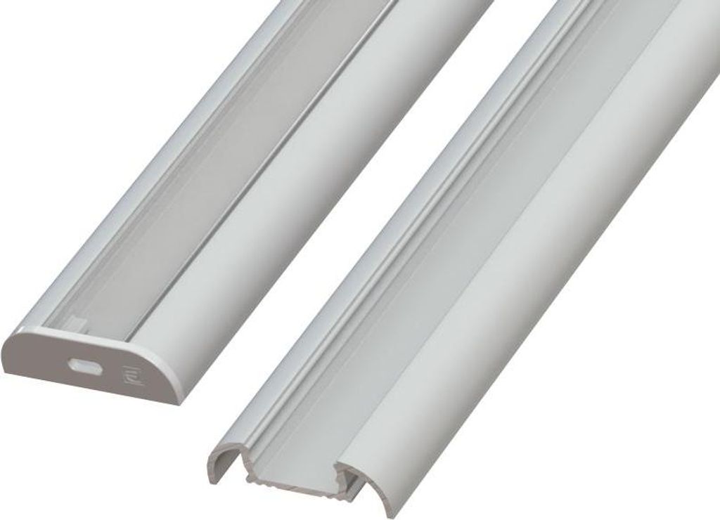 Hochwertiges Halbrundprofil ALU silber 2010mm