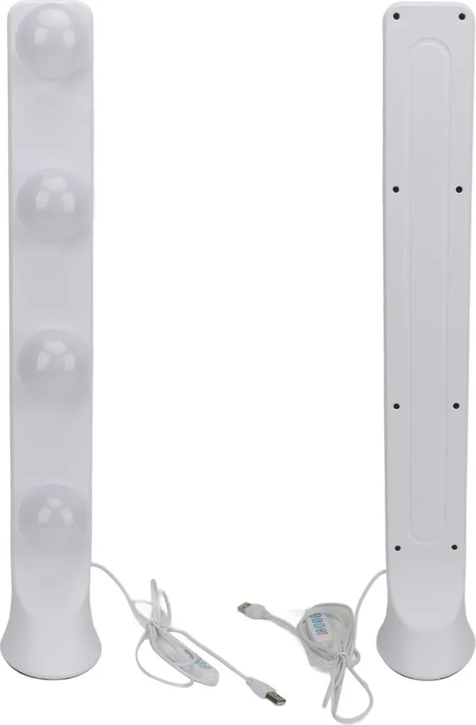 Éclairage Miroir sans Perçage : Barre LED 4 Ampoules pour Salle de Bain