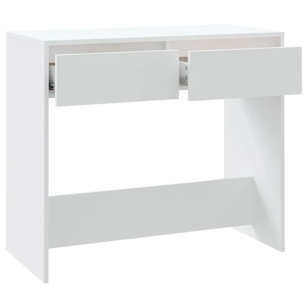 Table Console d'Entrée Blanche Idéale pour Ranger vos Clés et Déco