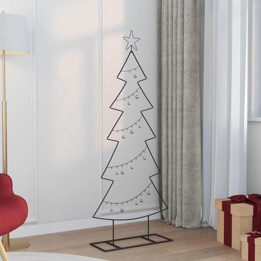Maison Exclusive - Metall Weihnachtsbaum mit Ständer Schwarz 150 cm Stahl